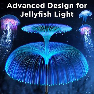 Solar LED Jellyfish Lights Outdoor Garden Decor Lawn Light 7 Color Change Waterproof Patio Yard Pathway Decor Solar Flowers Lamp