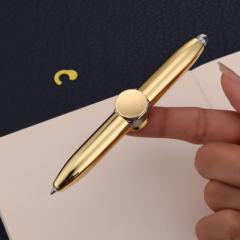 Multi Function Metal Finger  Spinning Toy Scope Pen Light Ball Pen Shape Relieve Stress Toy Gift