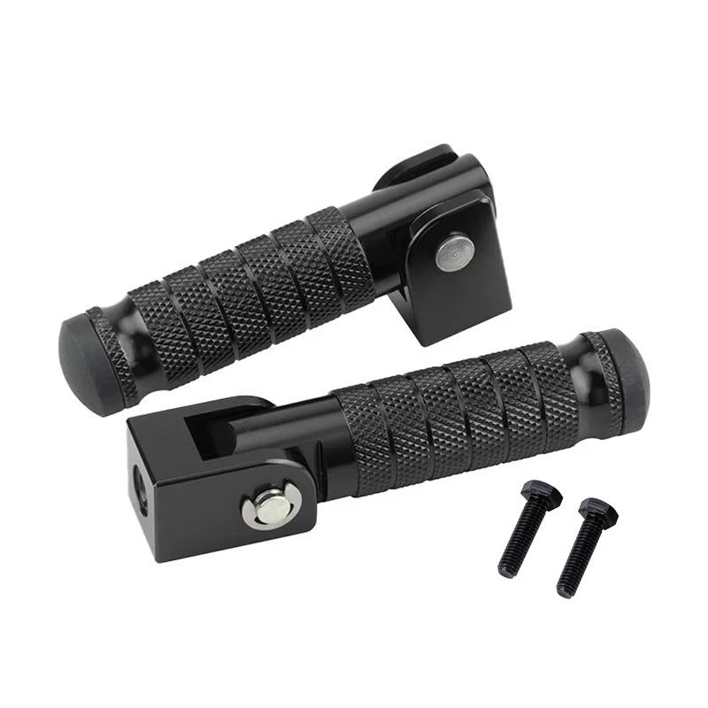 M8 Aluminium Alloy Screw Motorcycle Rear Footrest Pedal Modification Foldable Back Footpegs Off Road Vehicle Bicycle Universal чёрный