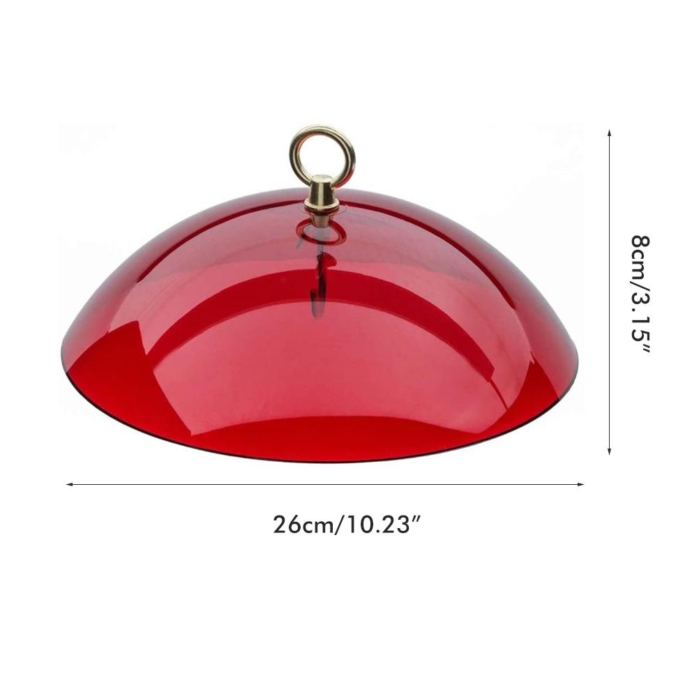 Outdoor Baffle for Bird Feeder Clear Bird Feeder Protective Dome Hanging Hummingbird Feeders Guard