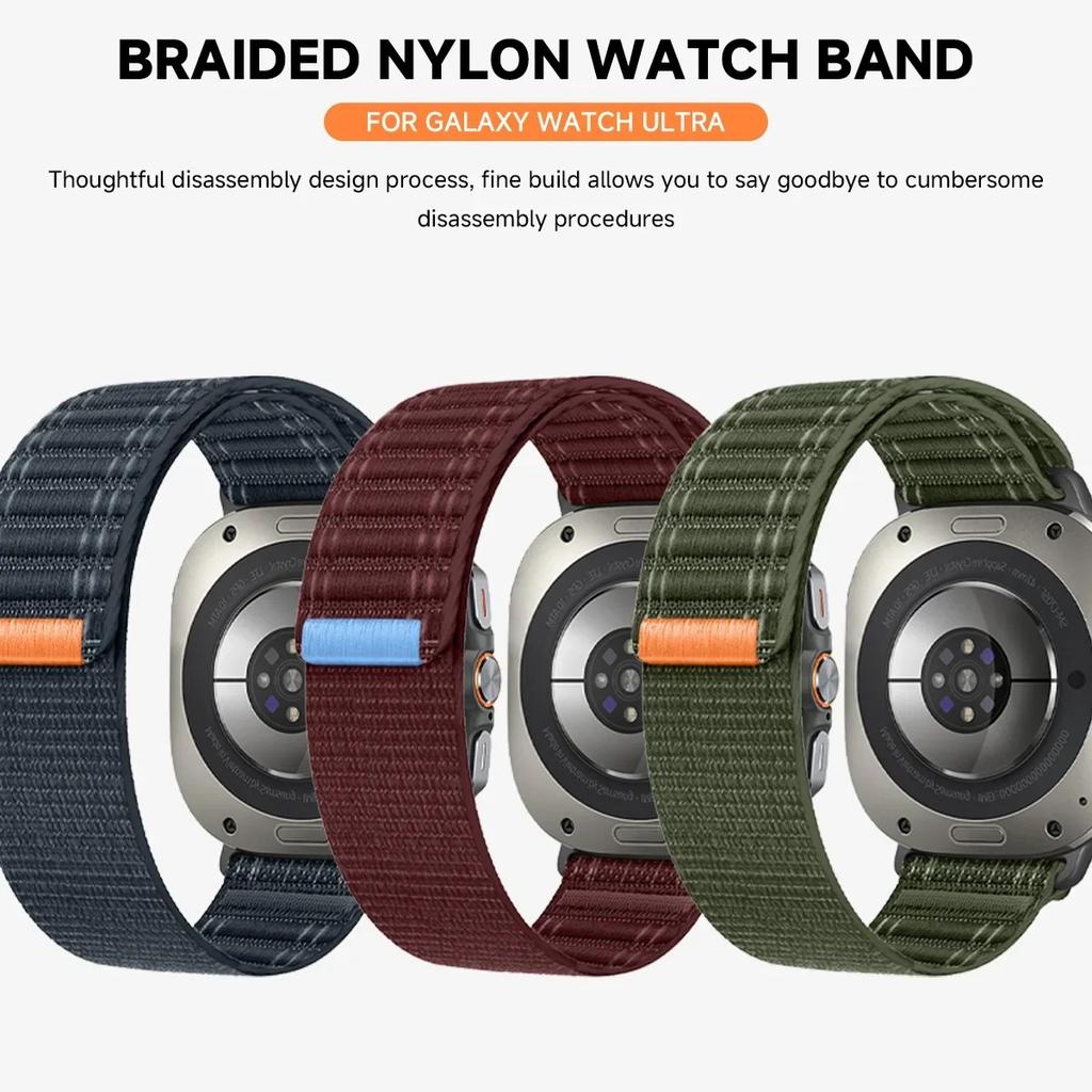 Strap for Samsung Galaxy Watch Ultra 47mm 2025 watchBand Bracelet Nylon Replacement Band