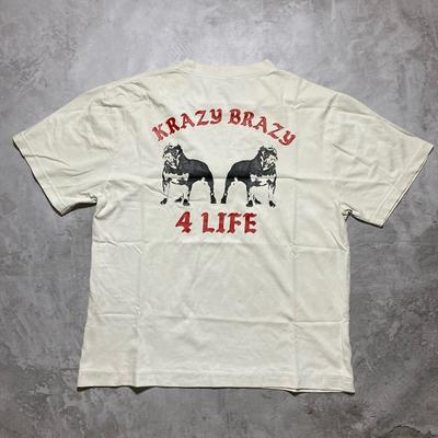2026 Y2K American Hiphop Street Bully Dog Print Cotton Tshirt Men Harajuku Fashion Casual Oversized Shortsleeved Women
