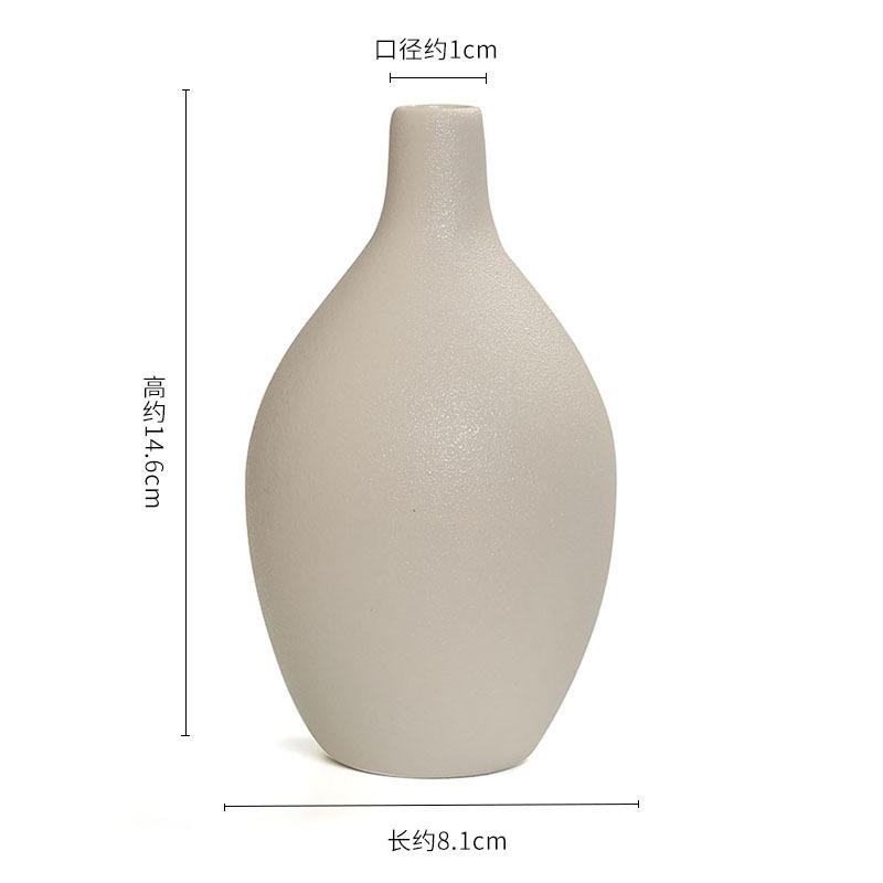 Ceramic Vase Morandi Vase Dry Flower Arranger Living Room TV Cabinet Table Decoration Ceramic Soft Decoration Home Acessories