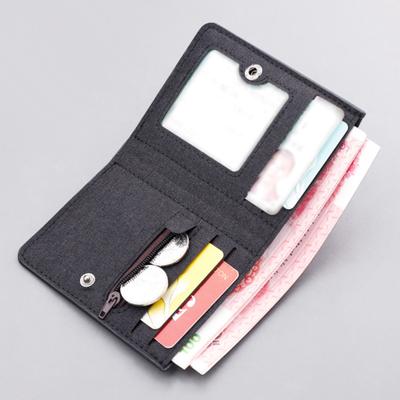 Men Fashion Canvas Wallet Short Purse Credit Card Case Bag Card Holder Wallet Money Bag Bank Holder