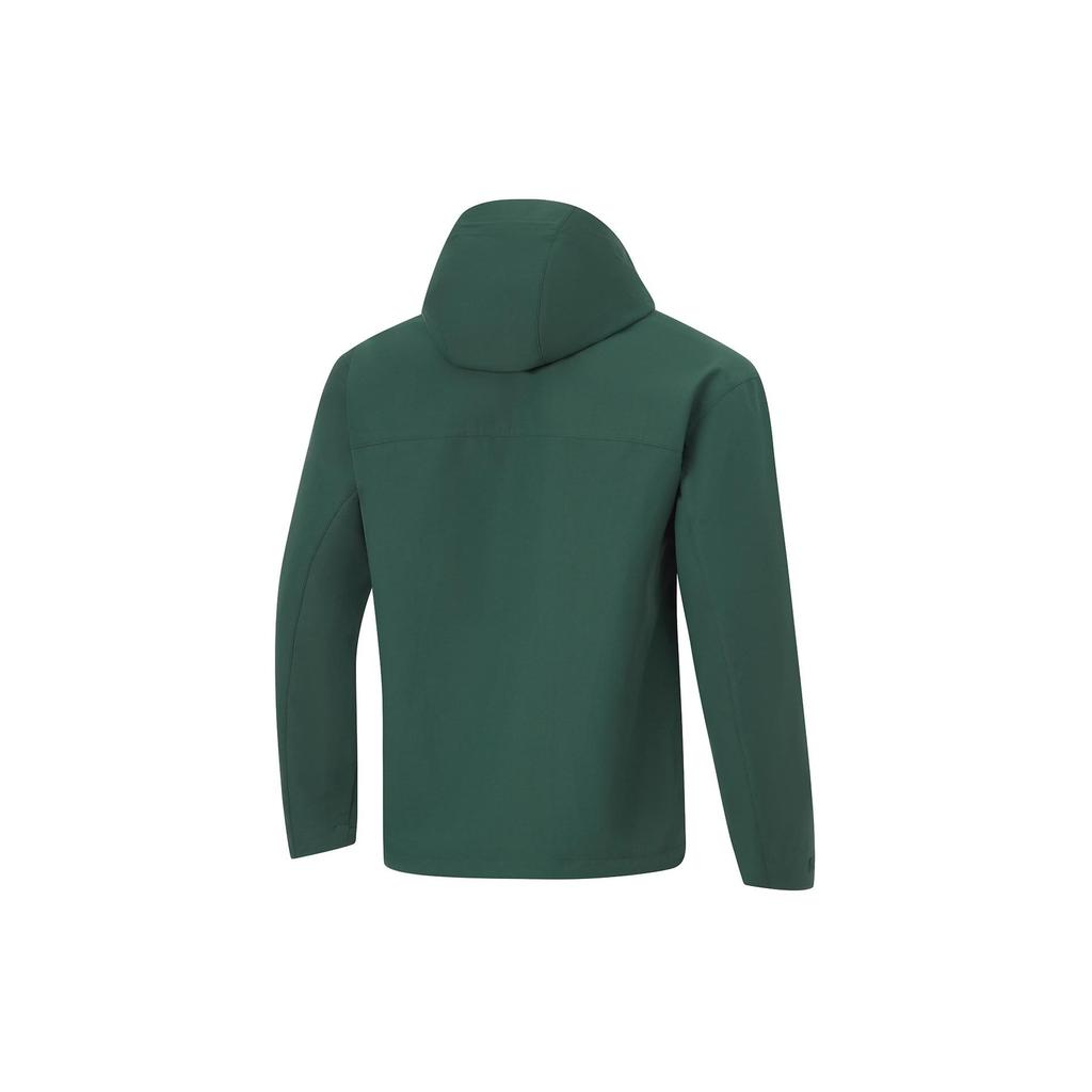 Li Ning Leaf Edge Waterproof UV Resistant Windproof Breathable Solid Color Hooded Straight Fit Comfortable Jacket Men Jackets AFDU689-2