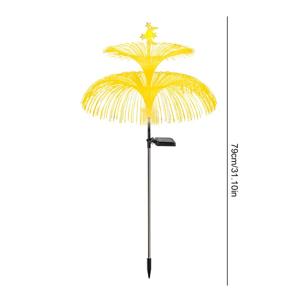 Garden Decoration Light IP65 Waterproof Fairy Pathway Light 600mAh 7 Colors Changing with Moon Star for Yard Patio Garden Gazebo