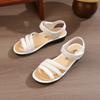 Sandals women's summer soft-soled non-slip wedge heel flat-soled beach shoes plastic middle heel mother women's sandals