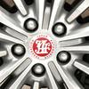AAZD1 4Pcs 56/60mm JAF Japan Automobile Federation JDM Emblem Car Wheel Center Hub Cap Rim refit  Badge Cover Universal Sticker