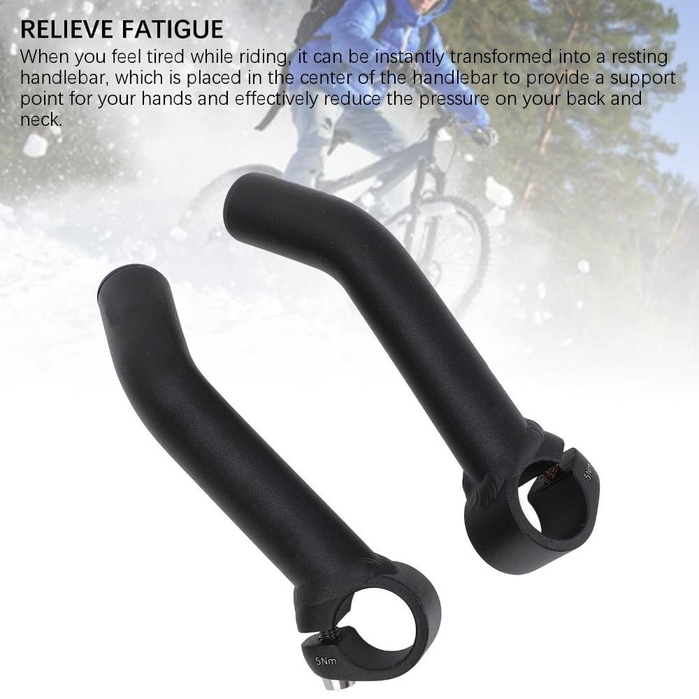 1 Pair Ergonomic Bike Bar End Lightweight Bike Rest Handlebar End Long Distance Riding