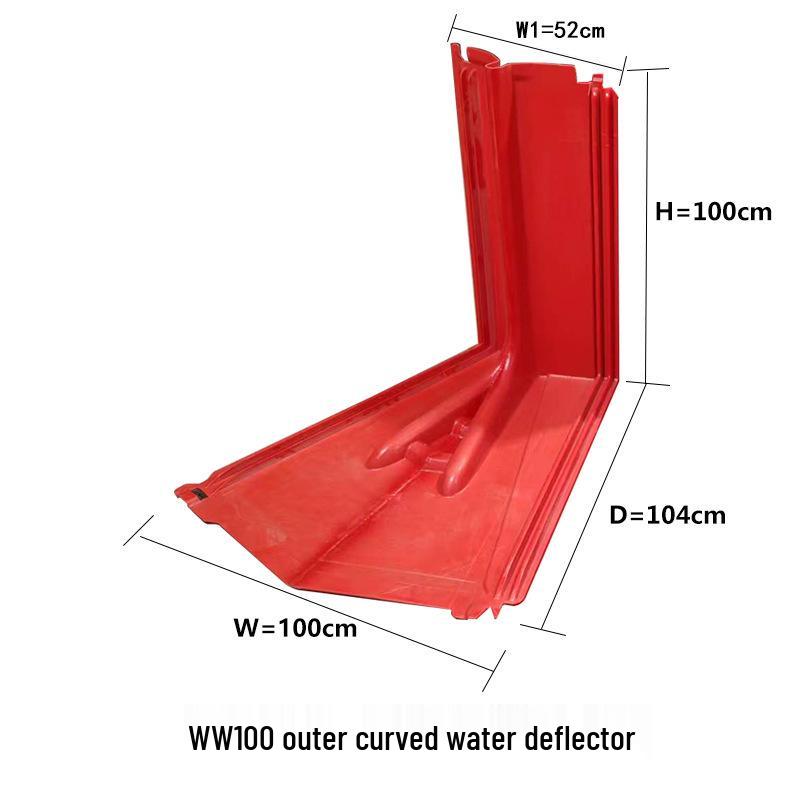 ABS L-Shaped Floodgate: Waterproof Barrier for Shop Entrances and Underground Garage Access