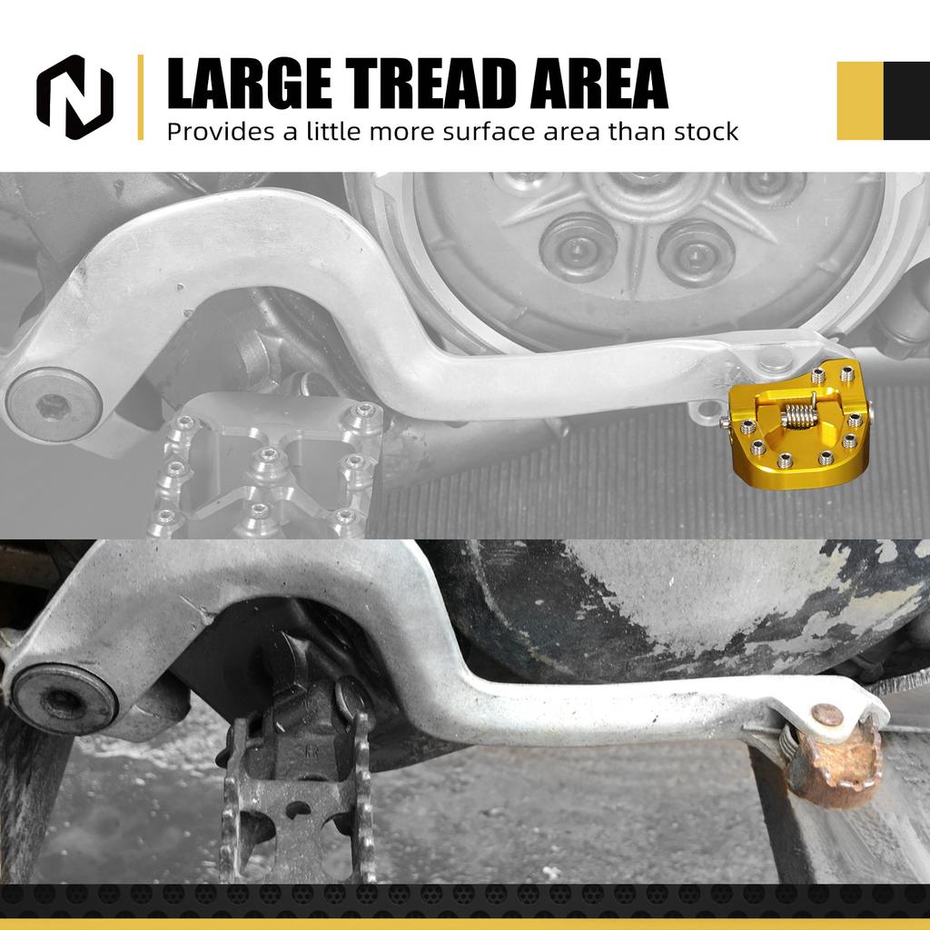 For Suzuki DR-Z400S 2000-2024 DR-Z400SM 2005-2024 DRZ400 S SM Enlarged Foot Pegs Footrest & Folding Brake Pedal Extension Plate
