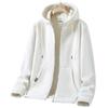 Hooded Jacket Men's and Women's Autumn and Winter Fleece Thickened Cardigan Sweater Warm and Windproof Couple Outfit