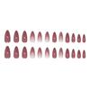 Mandel Aufklebe-Nägel Glänzend Falsche Nägel Aufklebe-Nägel in 12 Größen, 24 Stück Französische Nagelspitzen für DIY Nagelkunst Dekorationen