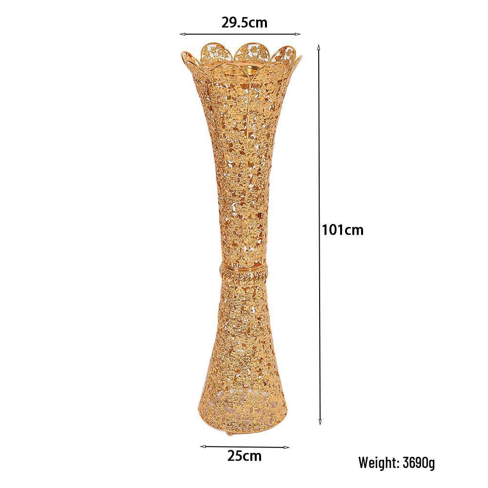 Gold-Plated Slim Waist Incense Holder - Exquisite Middle Eastern Metal Alloy Charcoal Burner Ornament