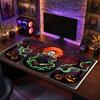 Big Mouse PadHalloween Michael Myers Extended Soft Desk Mat Gaming Office Computer Table Decor Mat