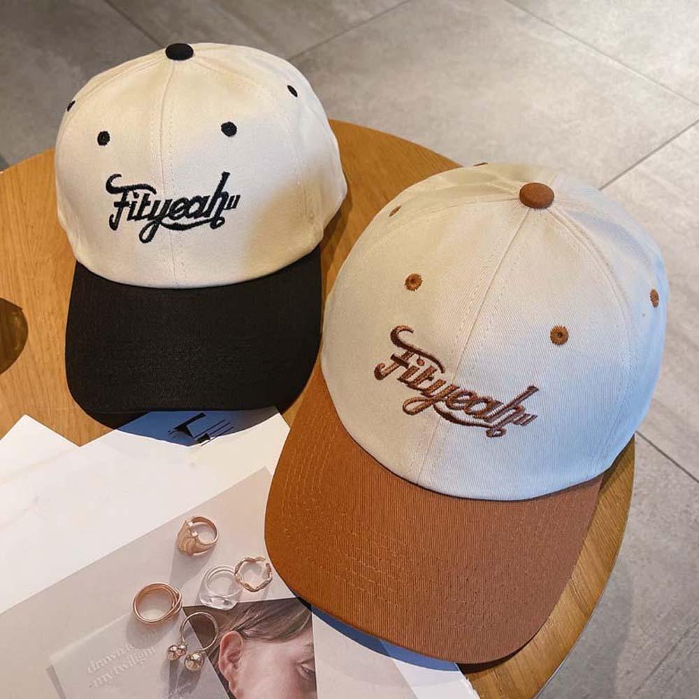 Adjustable Unisex Peaked Cap Sunscreen Summer Sunshade Hats Letter Embroidery Baseball Cap  Summer