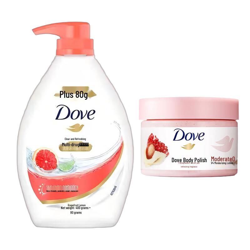 

Набор Dove Освежающий гель для душа и Скраб для тела с гранатом