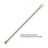 2Pcs Pressure Washer Extension Wand Extension Lances Curved Extension Rod 1/4inch Quick Connection Washer Elbow Rod Water