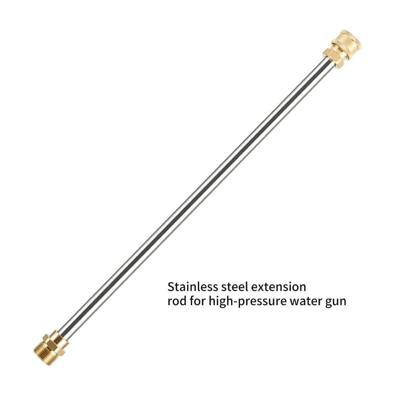 2Pcs Pressure Washer Extension Wand Extension Lances Curved Extension Rod 1/4inch Quick Connection Washer Elbow Rod Water