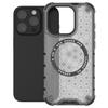 For iPhone 15 Pro Magnetic Case Honeycomb Texture TPU+PC Anti-drop Phone Cover