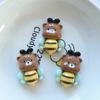 10 Pcs New Cute Cartoon Cat Bear Pig Bee Series Flat Back Resin Scrapbooking DIY Jewelry Hairpin Craft Decoration Accessorie