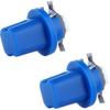 Cciyu 20x B8.5D 1SMD 5050 Car Blue LED Instrument Indicator Light C5W Side Interior Lamp Bulb