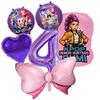 K-pop Demon Hunters Balloons Birthday Party Decoration Number 1-10 Baloon Set Kids Girls Korean Group Globals MIRA RUMI ZOEY Round Sensory Compression