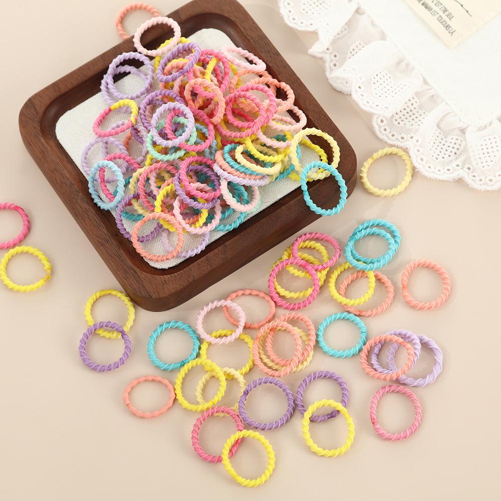 Elastici per Capelli a Coste Elastiche in Stile Coreano per Bambini - Accessori Spessi, Durevoli e Delicati sui Capelli