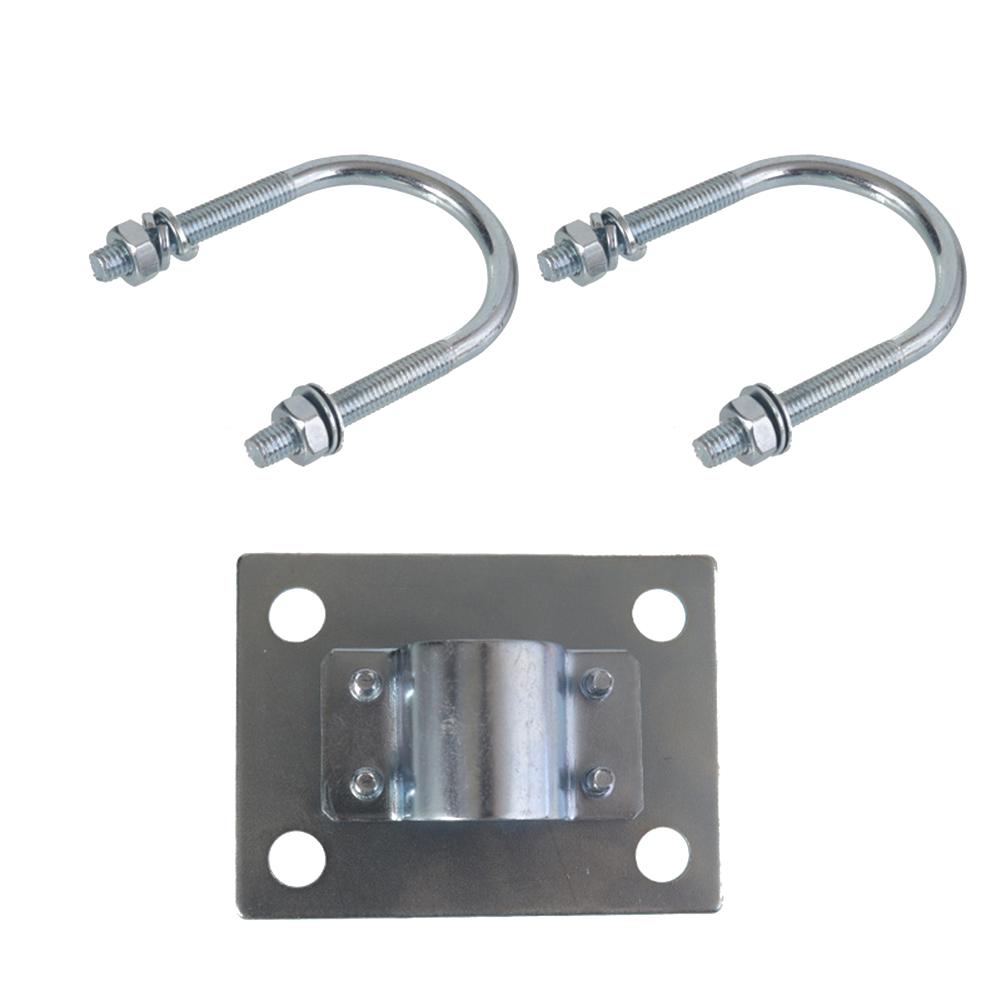 Balcony Installation Stable Anti-sway Connection Galvanized Finish For Satellite Antennas Adjustable Mast Clamp For Rv