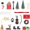 Christmas Magic Miniature Tiny Fairy Wooden Doors Decorative Accessories Mini Entry for Fairies Door Xmas Decorations Xmas Decor