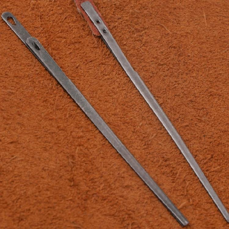 5Pcs  Single Prong Metal Needle Double Prong Metal Needle Leather Tool for Leather Craft Sewing