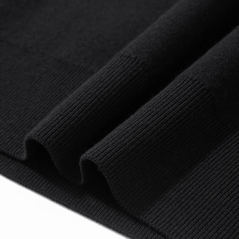 LUOZI Men's Loose-Fit Round Neck Wool Sweater