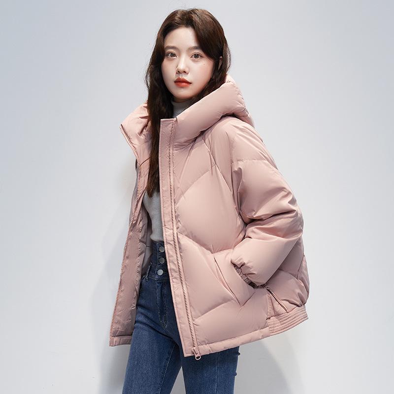 

Короткая свободная куртка из хлопка, хлопковая куртка, женская зимняя новая утепленная хлопковая куртка на пуху, женская повседневная хлопковая куртка, куртка