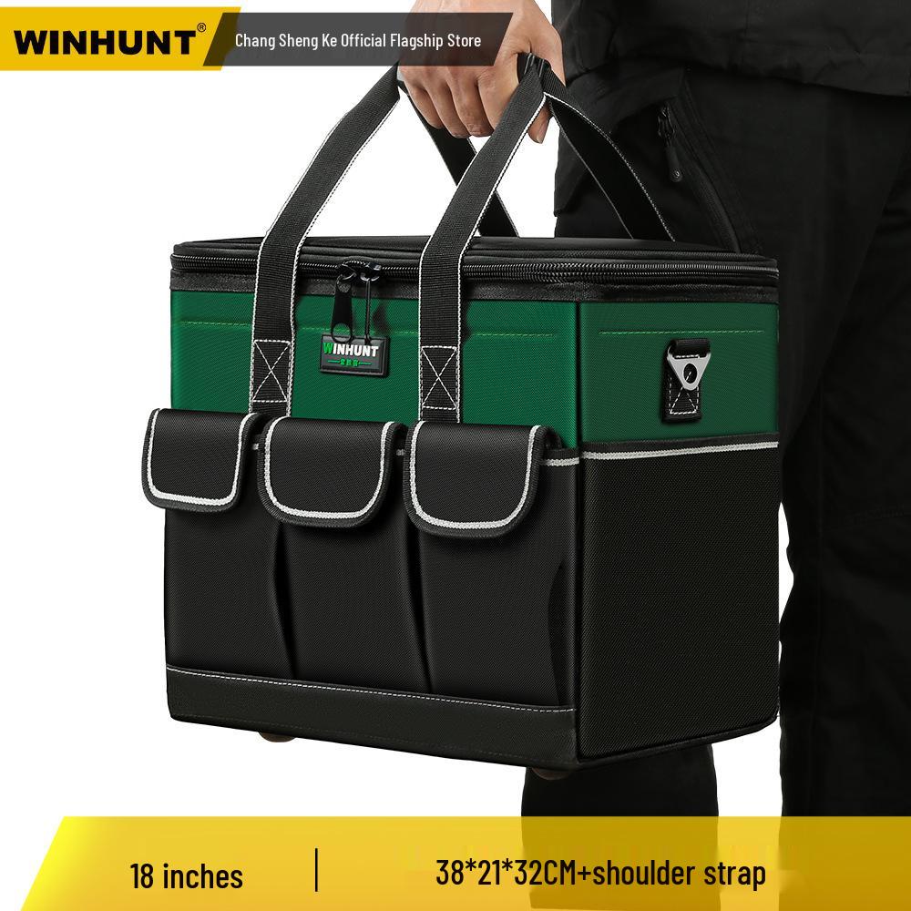 Everwiner Durable Canvas Tool Bag for Woodworking and Car Repairs