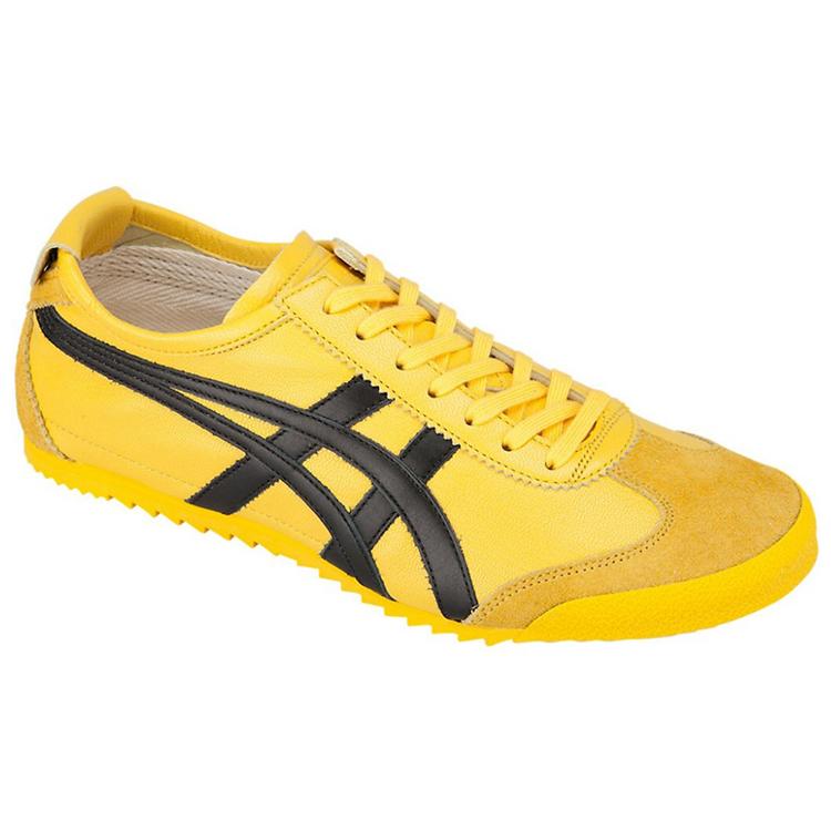 Onitsuka Tiger MEXICO 66 Deluxe Lightweight Low top Running Shoes Women's Bright Yellow Comfortable Vintage 1182A048-752