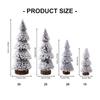 Christmas Tree Ornaments Small Decorative Snow Pine Tree with Base Party Supplies for Home Holiday Desktop Decoration