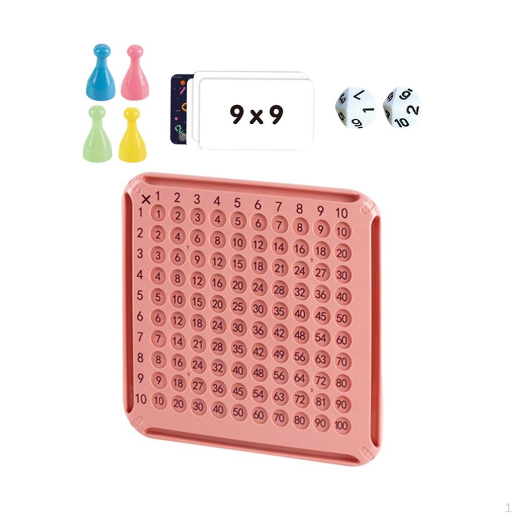 Math Board Game Multiplication Blocks Manipulatives 9x9 Table for Children