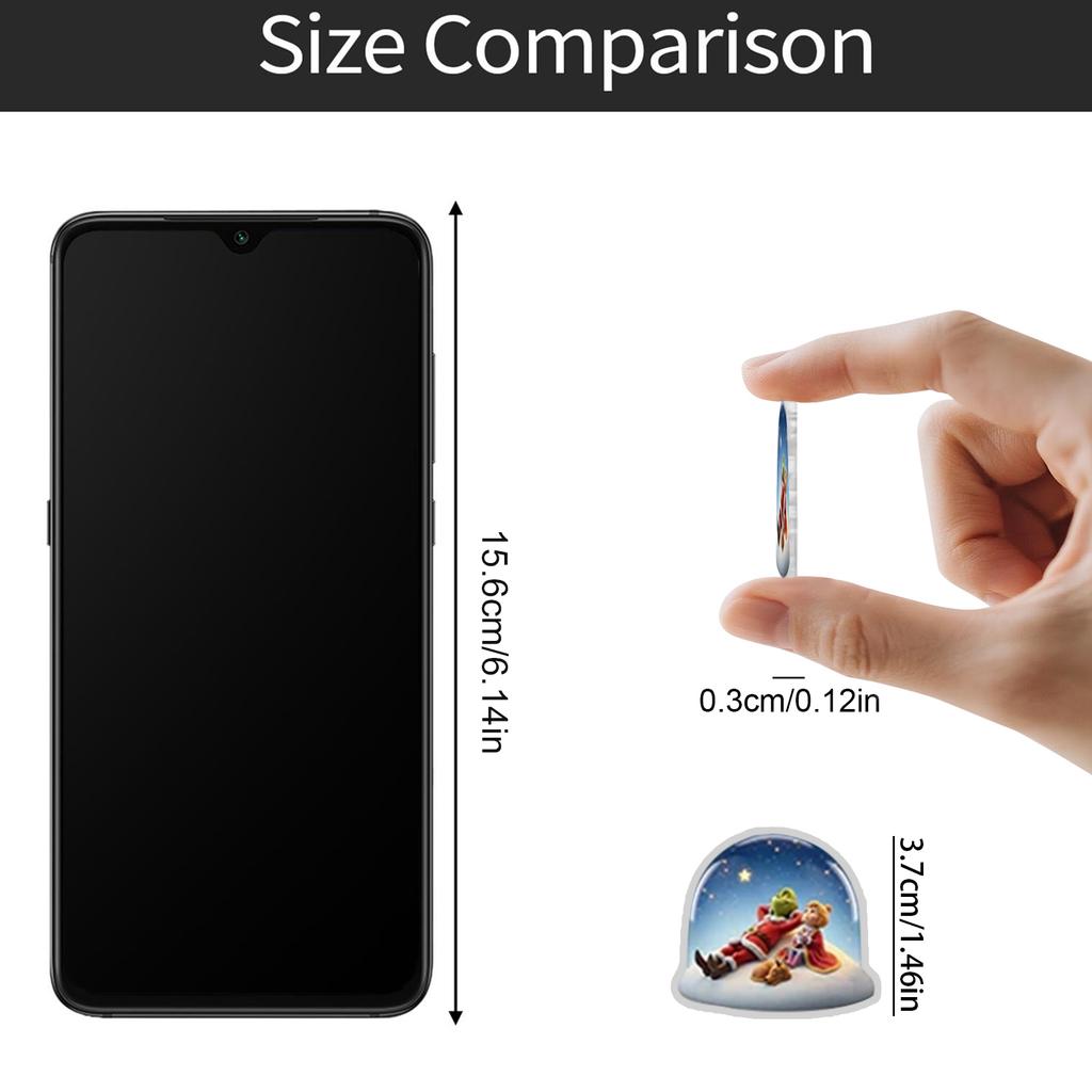 Kalendarz Adwentowy 2025, 24 Dni Świąteczny Kalendarz Adwentowy z 24 Sztukami Ozdób, Codzienne Niespodzianki Chill, Ozdoby Akrylowe 2D Dekoracja Świąteczna