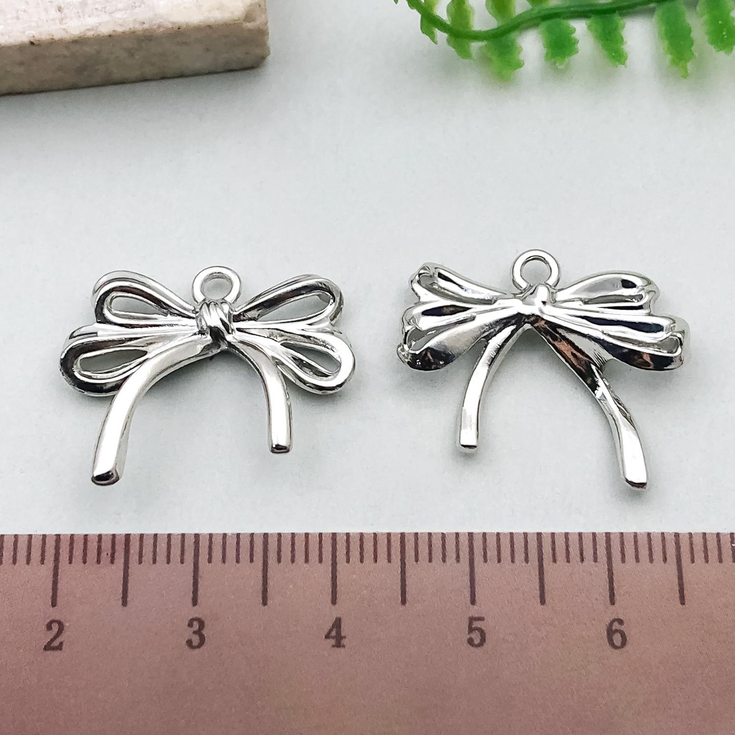 

Подвеска-бант с полым кулоном, покрытая гальваническим способом, сплавная цепочка, браслет, серьги, аксессуары для бижутерии ручной работы