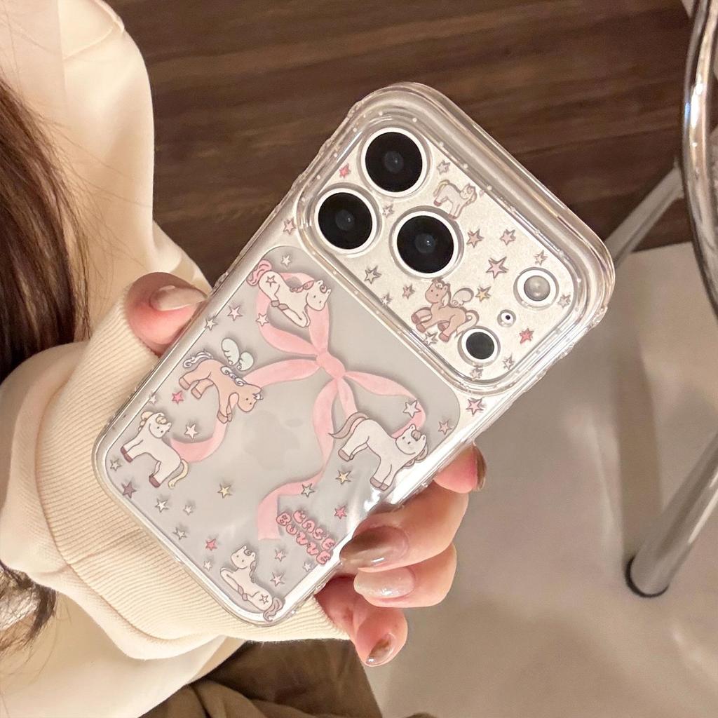 Pink Bow Pony Phone Case for iPhone 16, iPhone 17, iPhone 17 Pro Max