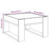 Infinity LED Coffee Table in Sonoma Oak 50 x 53 x 30 cm