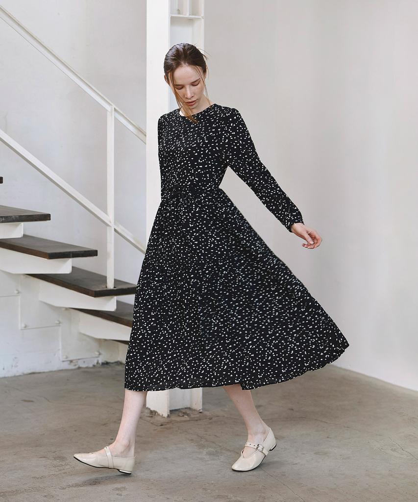 HYFVE Multi Dot Loose Fit Long Dress