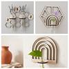 Wall Planter Terrarium with Transparent Test Tubes for Plant Growth Observation, Wooden Plant Propagation Station for Indoor Cuttings, Planter Decor