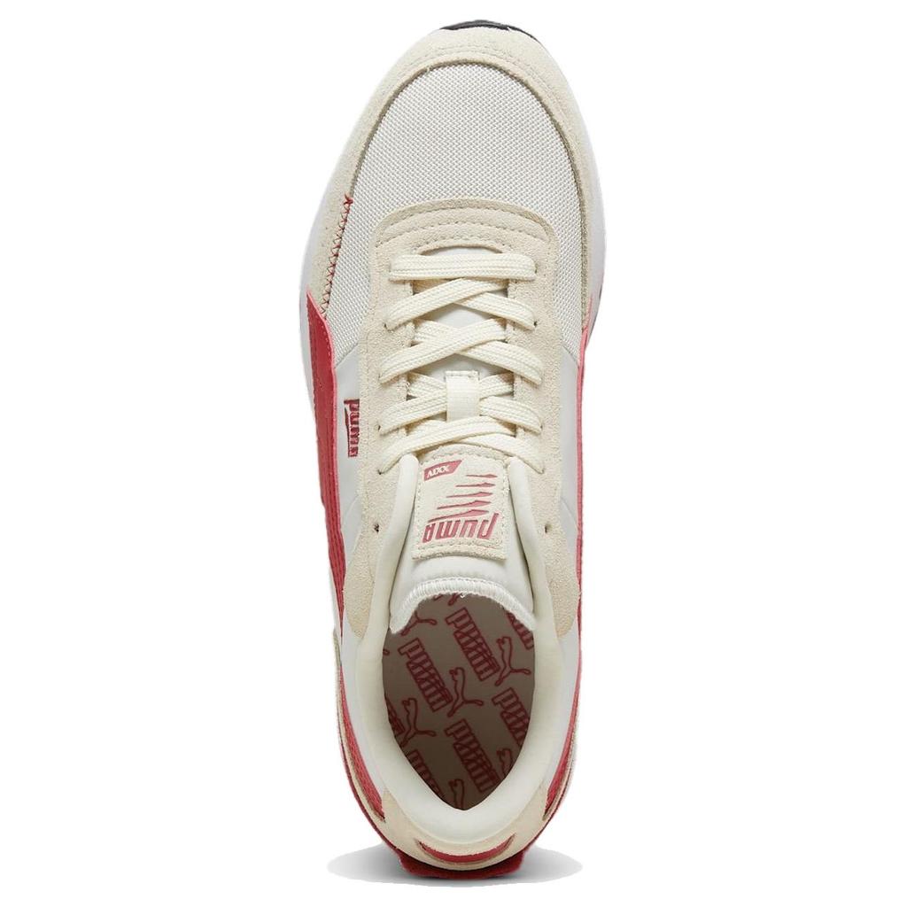 Puma Comfortable Simple Shock Absorbing Durable Breathable Low Top Casual Running Shoes Unisex Sneakers White Red 397377-06