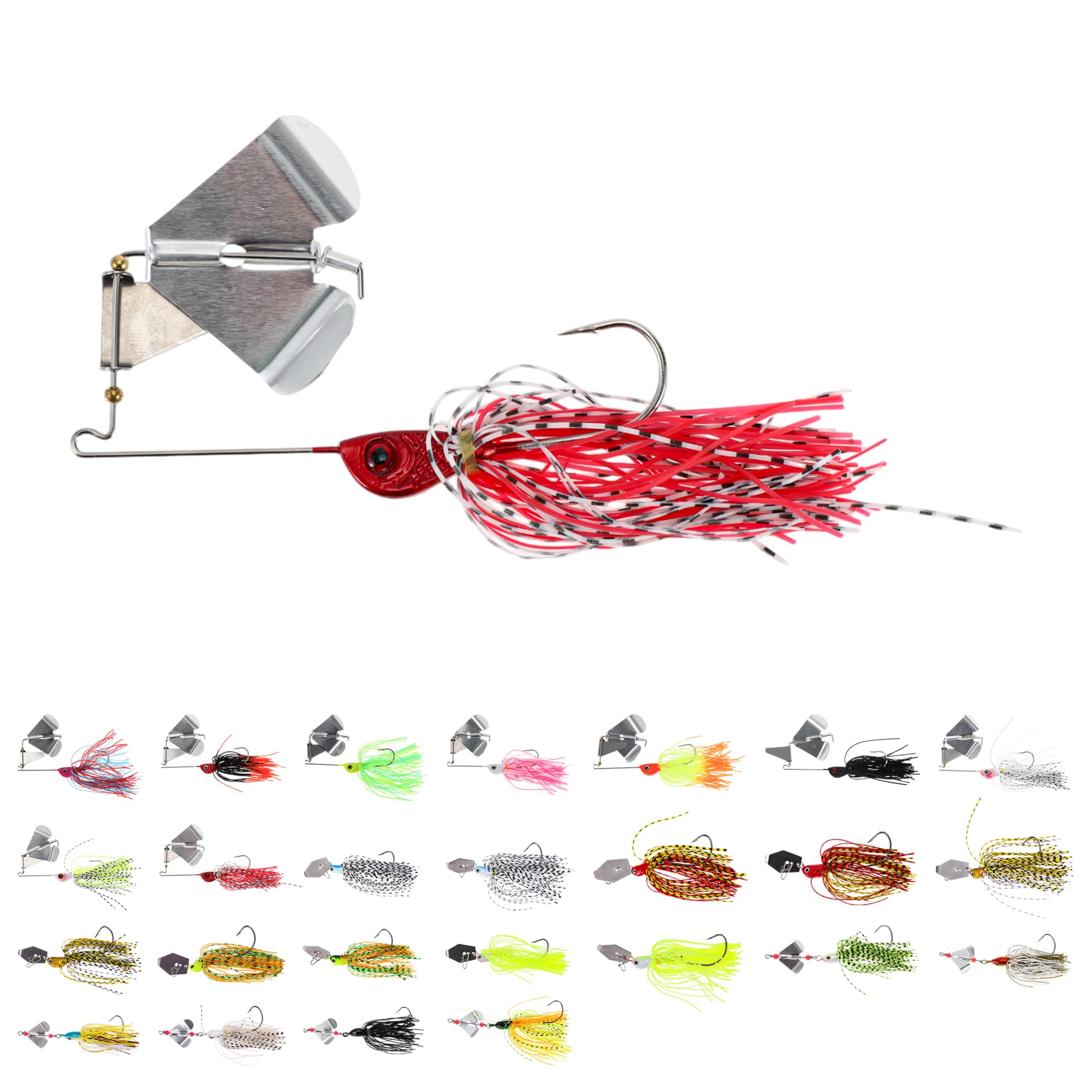 CAPASTEC Chatterbait Rubber Jig Lure Bass Fishing Bass Fishing with 14.7g белый