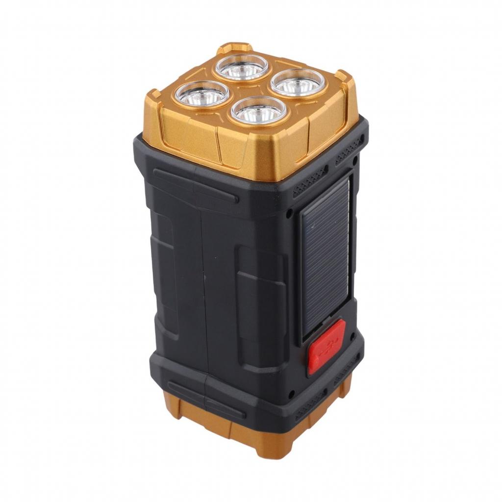 Efficient Solar Charging Solar Flashlight USB Rechargeable Light