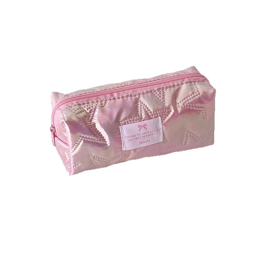Glossy Star Stationery Bag Korean Style Makeup Bag Sweet Pencil Pouch Kids Children