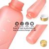 Tazza Spaziale in Plastica da 1000ML Trasparente Opaca ad Alta Capacità Tazza d'Acqua con Tappo in Rame Borraccia Sportiva con Indicatore del Tempo per Studente