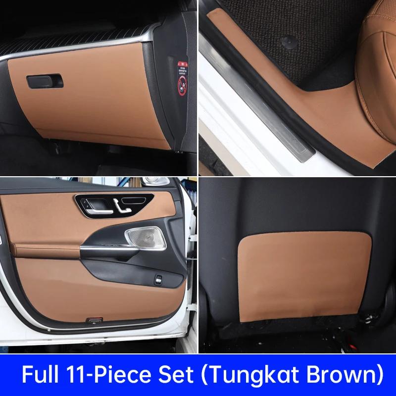 For Mercedes Benz E-Class E300L 2024 Car Door Kick Mat 260L Car Seat Anti-Kick Mats W214 Car Door Sill Strips Protective Sticker