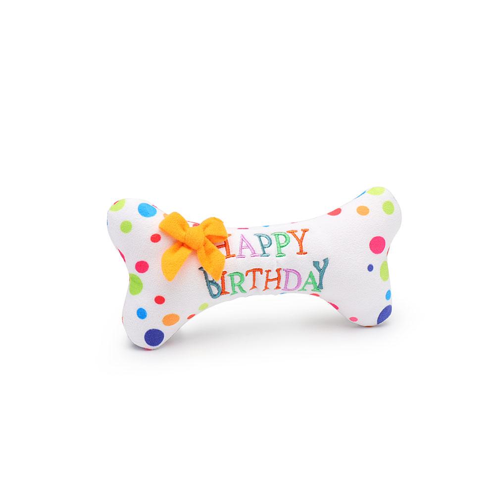 Cake Dog Toy Plush Birthday Cake Play Interactive Chew Celebration Squeaky Soft Cupcake Pet Toy